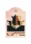 Vintage Coffee Cup Label