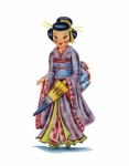 Vintage Japanese Traditional Dress