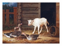 Vintage Art Farm Animals