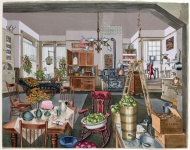 Vintage Rural Kitchen Illustration