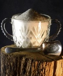 Vintage Sugar Bowl With White Sugar