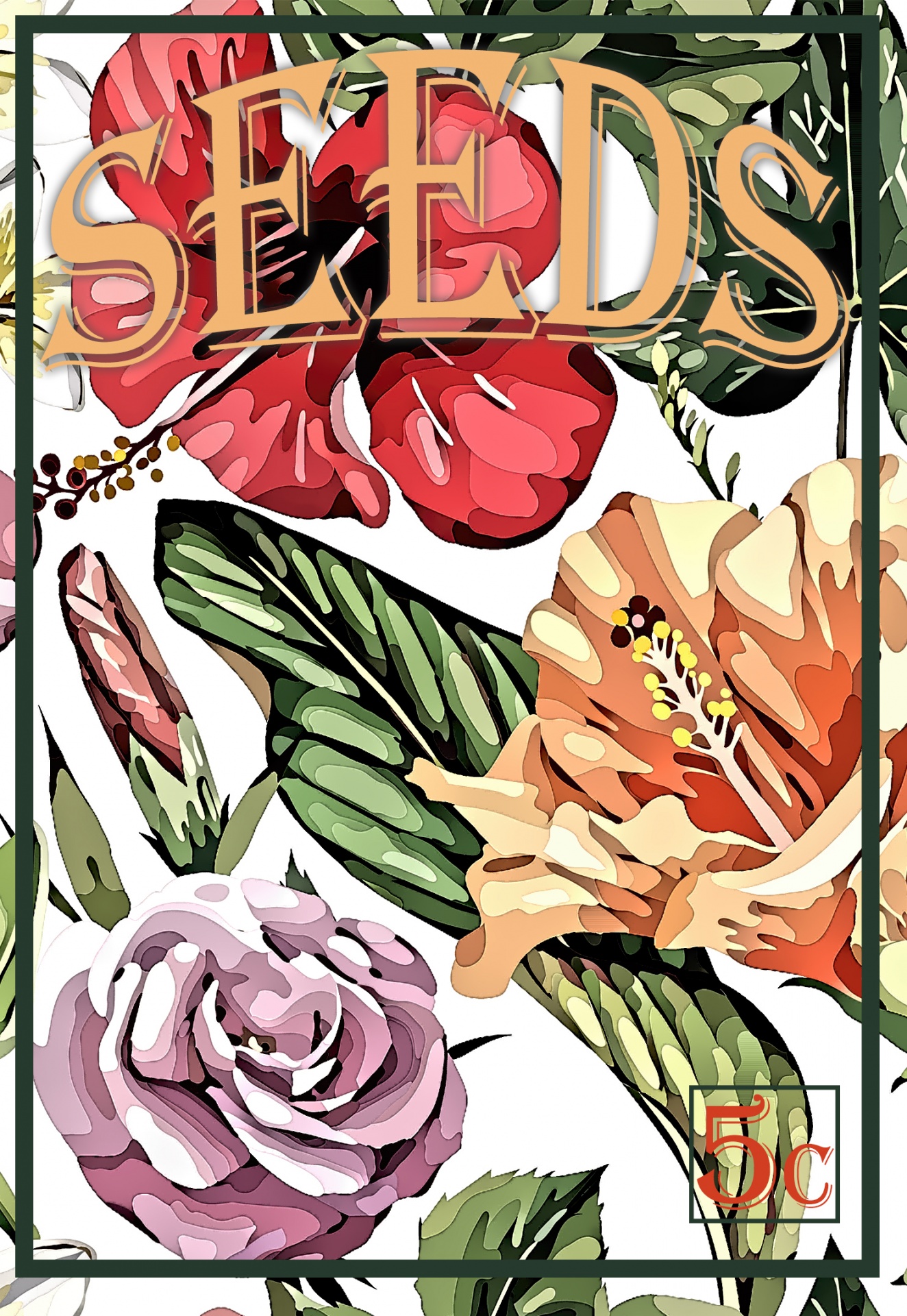 Flower Seed Packet Poster
