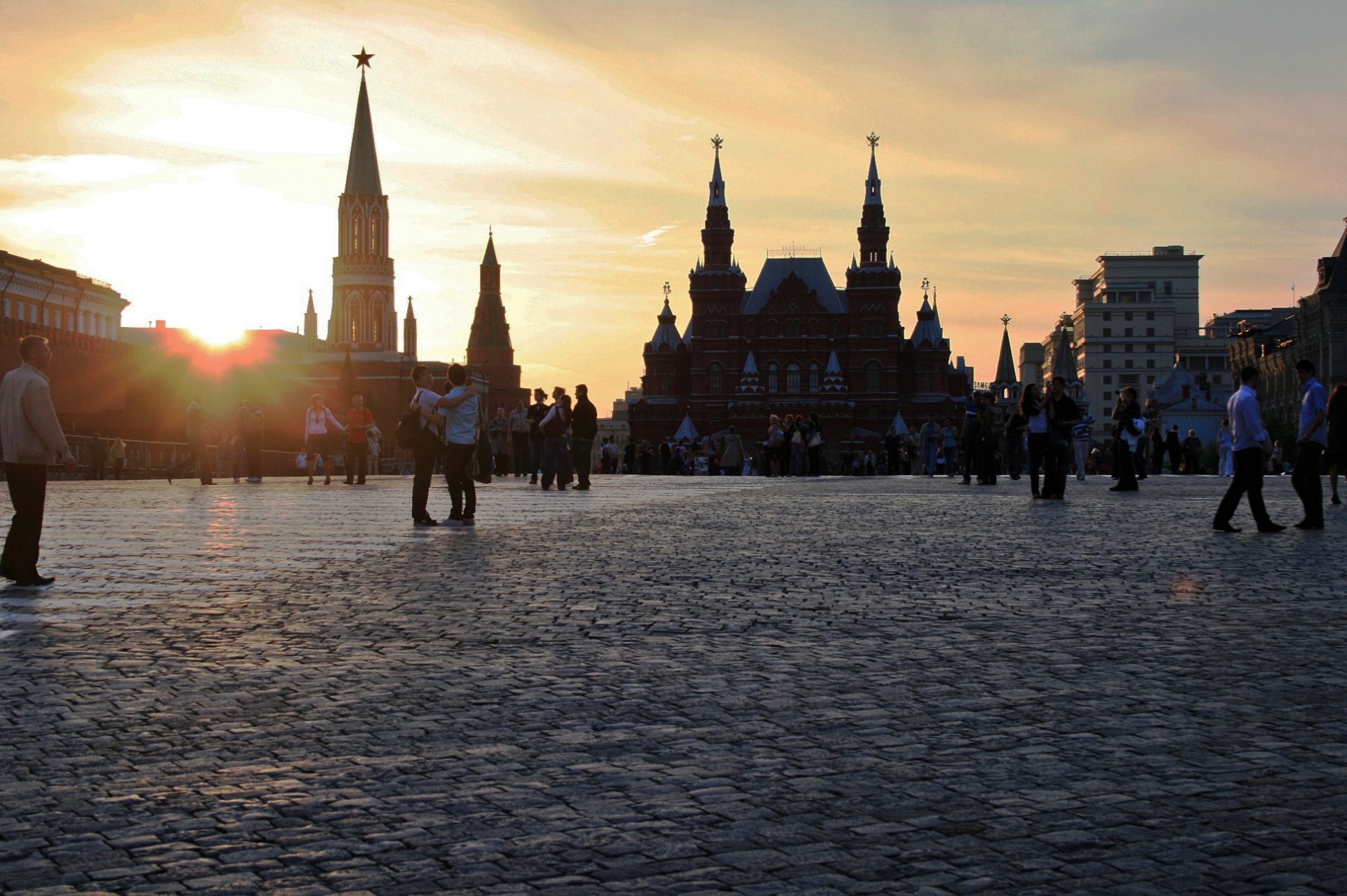 Red Square At Sunset