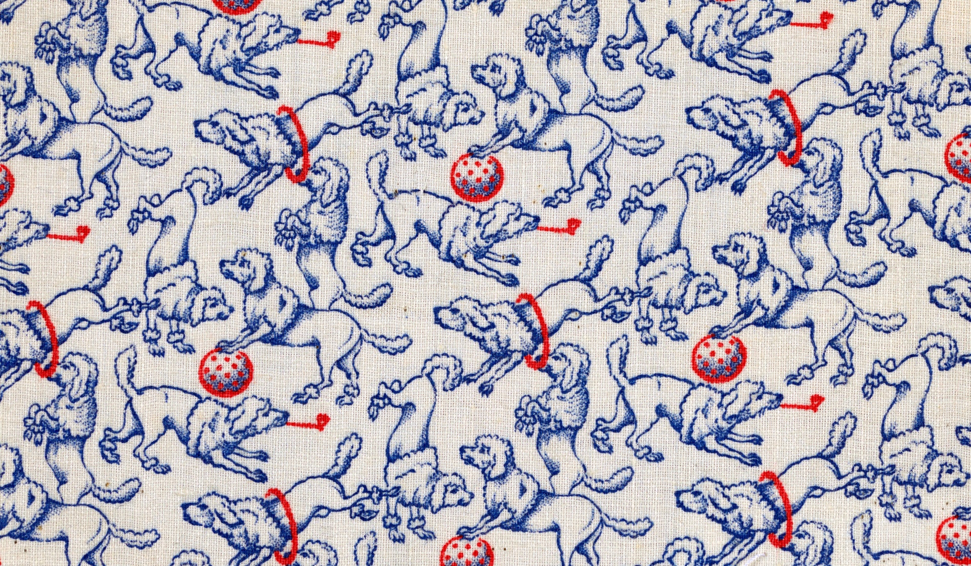 Vintage Dog Pattern Background