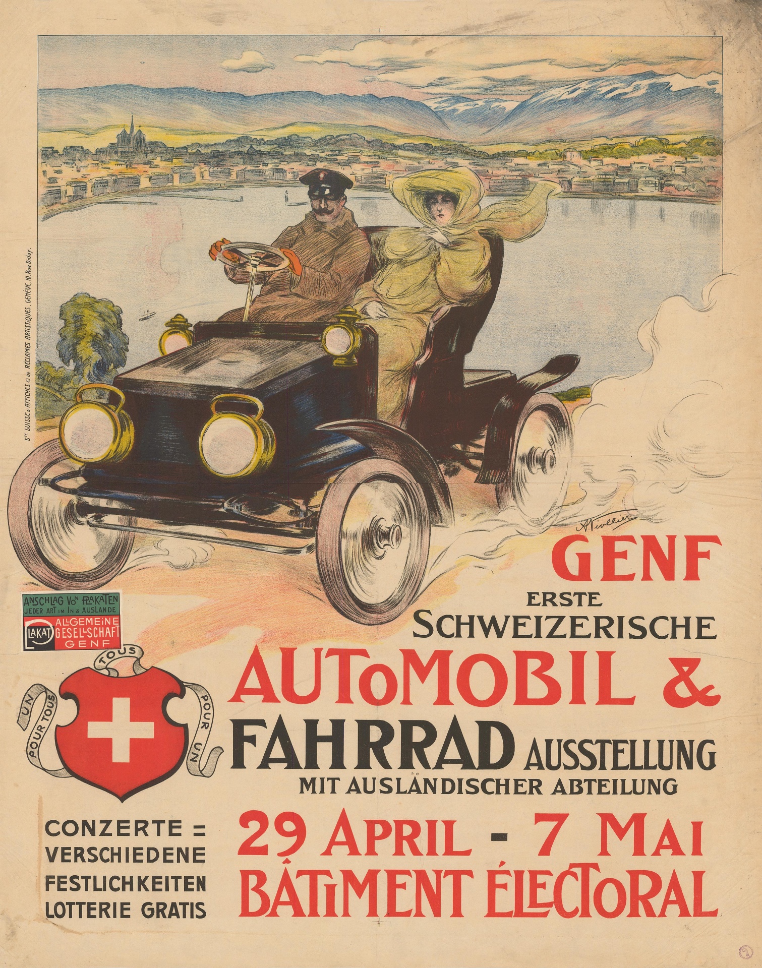 Vintage Motor Car Poster