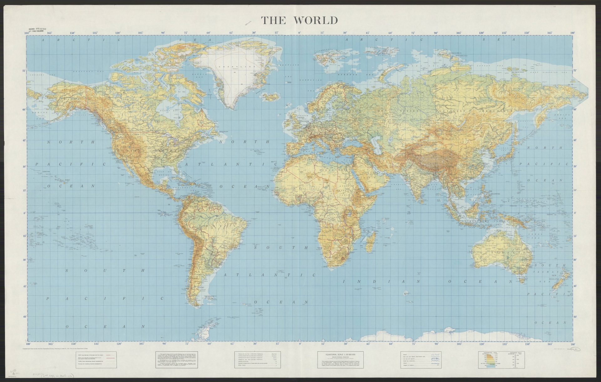 World Map Of 1947