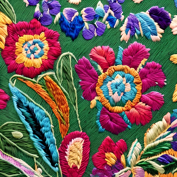 Embroidered Crewel Art Fabric Free Stock Photo - Public Domain Pictures