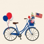 American Independence Day Bike