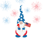 American Independence Day Gnome