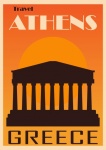 Athens Greece Travel Poster