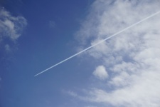 Airplane And Contrail