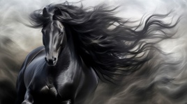 Black Spanish Horse&039;s Grace