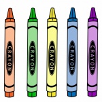 Colorful Crayons Pencils Clipart
