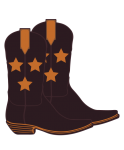 Cowboy Boots Illustration Clipart