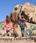 Dad And Kids Desert Adventure
