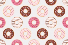 Donuts Pattern Background