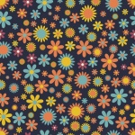 Floral Vintage Pattern Background