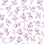 Floral Vintage Pattern Background