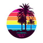 Florida Sunset Beach Poster
