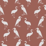 Heron Birds Background Pattern