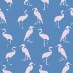 Heron Birds Pattern Background