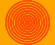 Hot Sun Concentric Circles