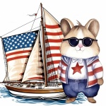 Independence Day Americana Hamster