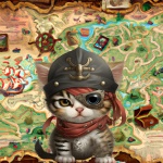 Cartoon Cat Pirate