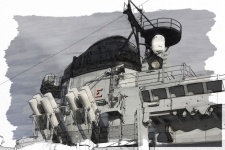 Battleship Iowa Digital Art
