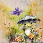 Frog In The Rain