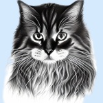 Longhair Cat Sketch