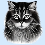 Longhair Cat Sketch