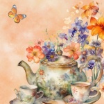 Tea Pot And Cups