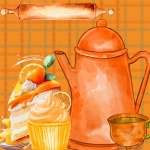 Orange Tea And Cake