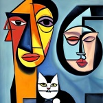 Picasso Couple With Cat