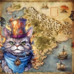 Pirate Warrior Cat Character