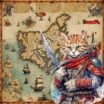 Pirate Warrior Cat Character