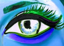Woman Graffiti Eye