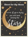 Moon Stars Motivational Poster