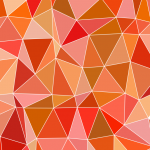Orange Triangle Mesh Background