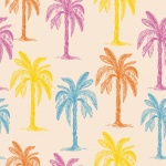 Palm Trees Pattern Background