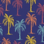 Palm Trees Pattern Background