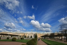 Peterhof Palace & Sweeping Clouds