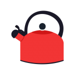 Red Tea Kettle Clipart
