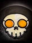 Skull Shaped Fried Eggs