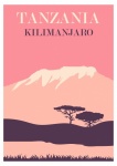 Tanzania Kilimanjaro Travel Poster