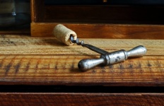 Vintage Corkscrew Attached To Cork