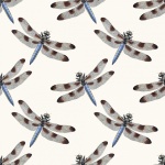 Vintage Dragonfly Pattern Backdrop