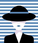 Woman Hat Retro Illustration