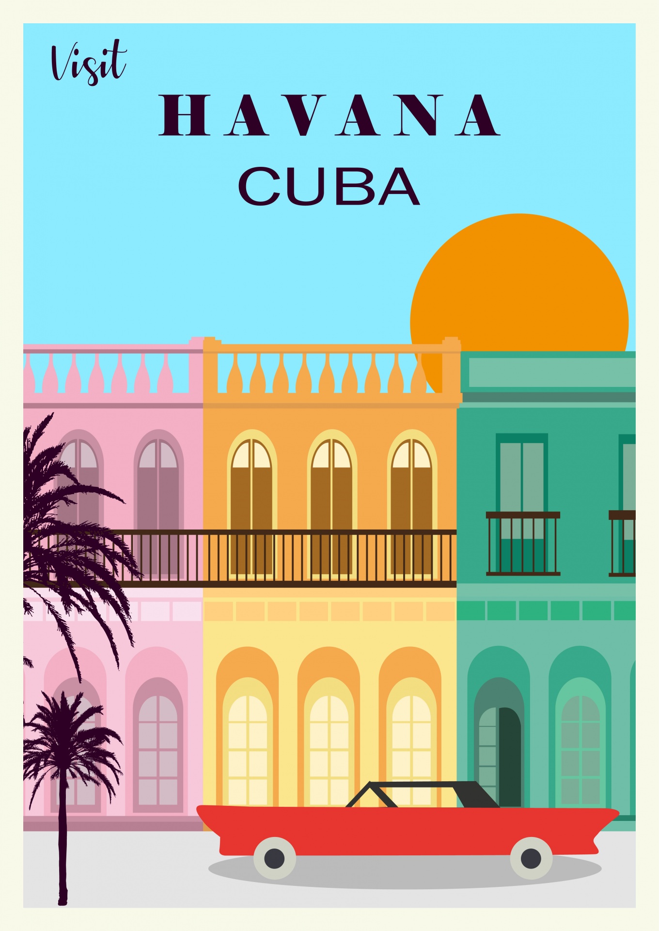 Havana Cuba Travel Poster